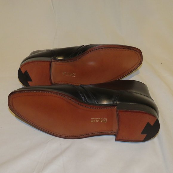 Peal Co Crockett Jones Black Wingtip Boots 8D NWB - Picture 8 of 12